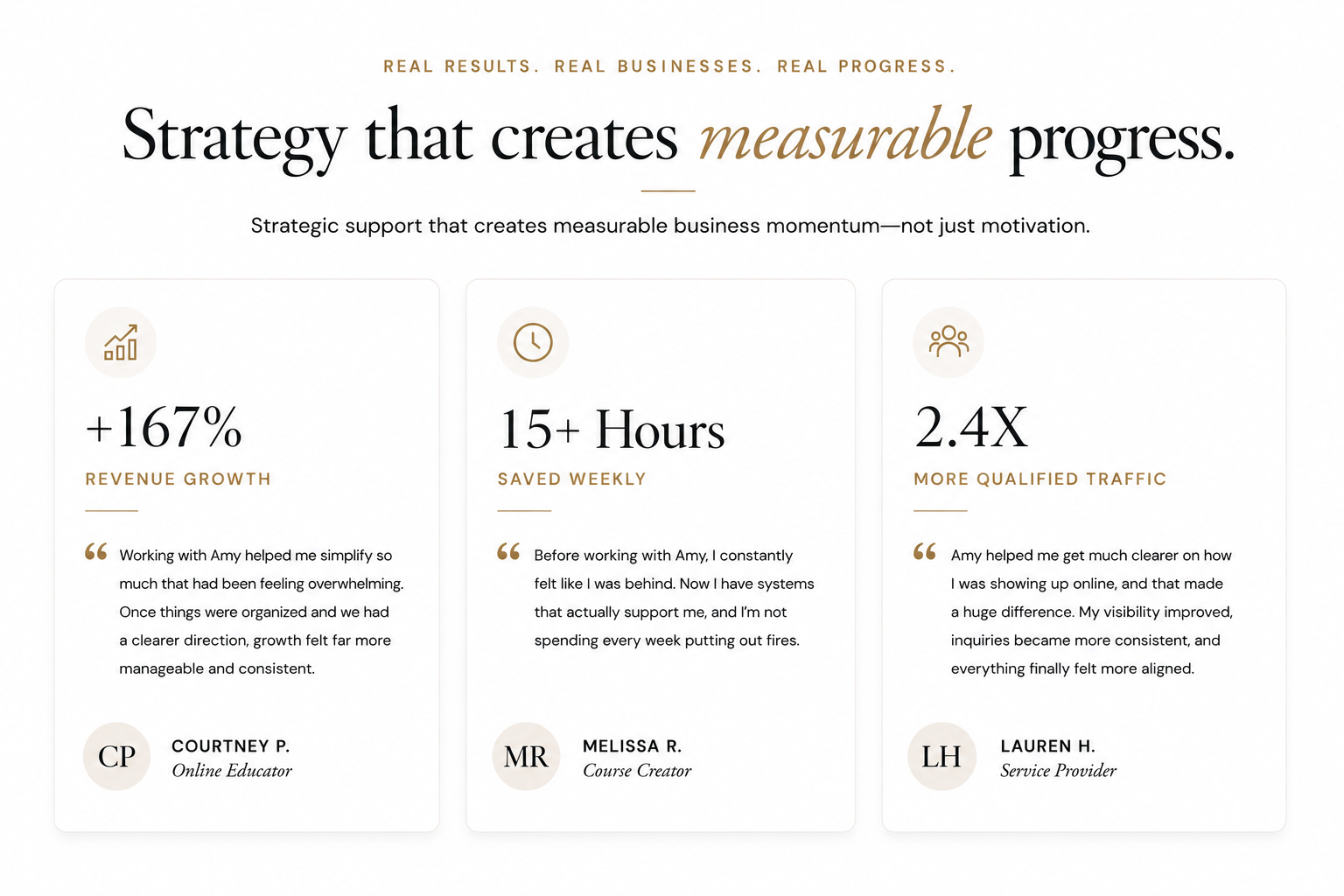 Elite Focus Global Client Results & Business Growth Testimonials Elite Focus Global client success section highlighting revenue growth, time savings, and improved business visibility.